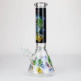 14” RM cartoon 7 mm glass beaker water bong Assorted Designs