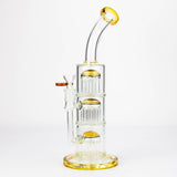 13'' Triple 8arms perc glass bong [G31022]