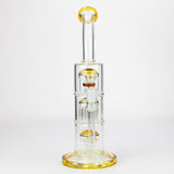 13'' Triple 8arms perc glass bong [G31022]