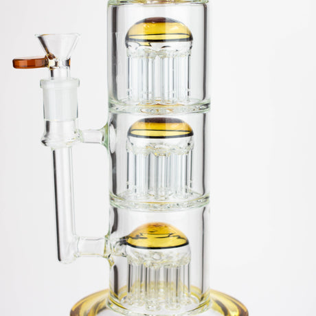 13'' Triple 8arms perc glass bong [G31022]