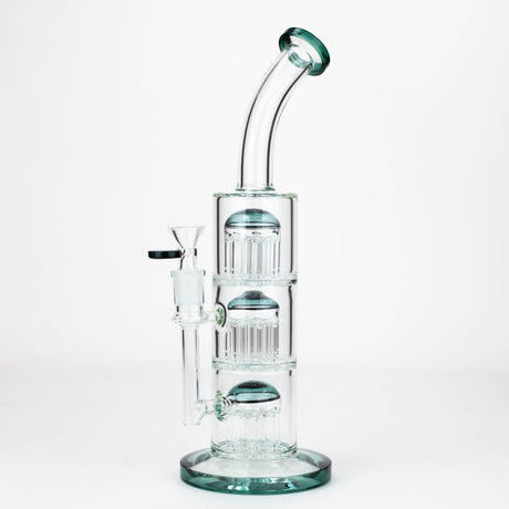 13'' Triple 8arms perc glass bong [G31022]