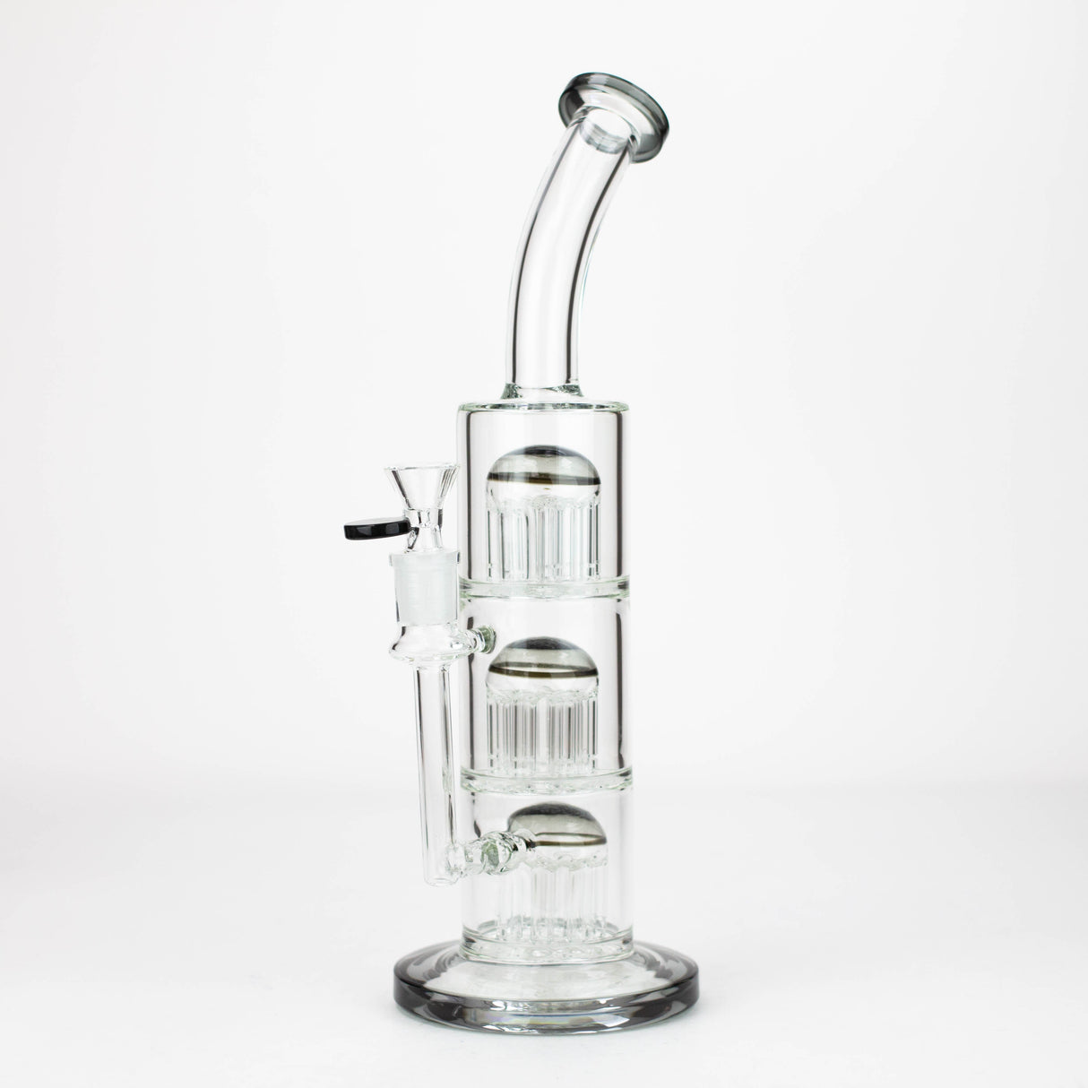 13'' Triple 8arms perc glass bong [G31022]