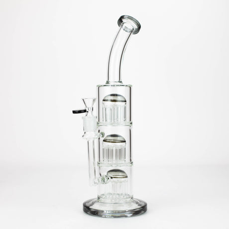 13'' Triple 8arms perc glass bong [G31022]