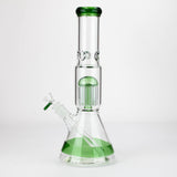 14" Single 8 arms perc, glass water bong [G01037]