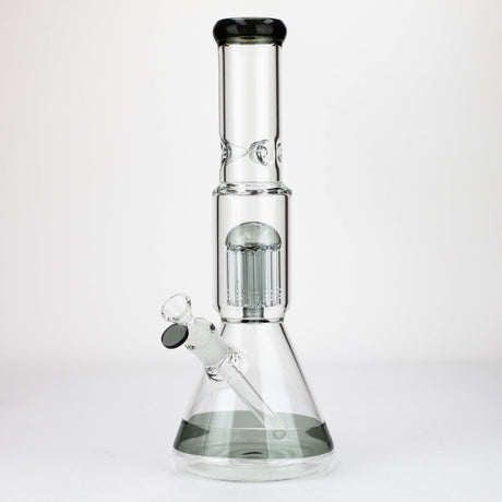 14" Single 8 arms perc, glass water bong [G01037]