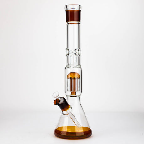 18" Single 8 arms perc, with splash guard 7mm glass water bong [G11122]