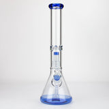 16" Single UFO perc 7mm glass water bong [G11024]