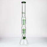 24.5" Dual 8 arms perc, with splash guard 7mm glass water bong [G11124]