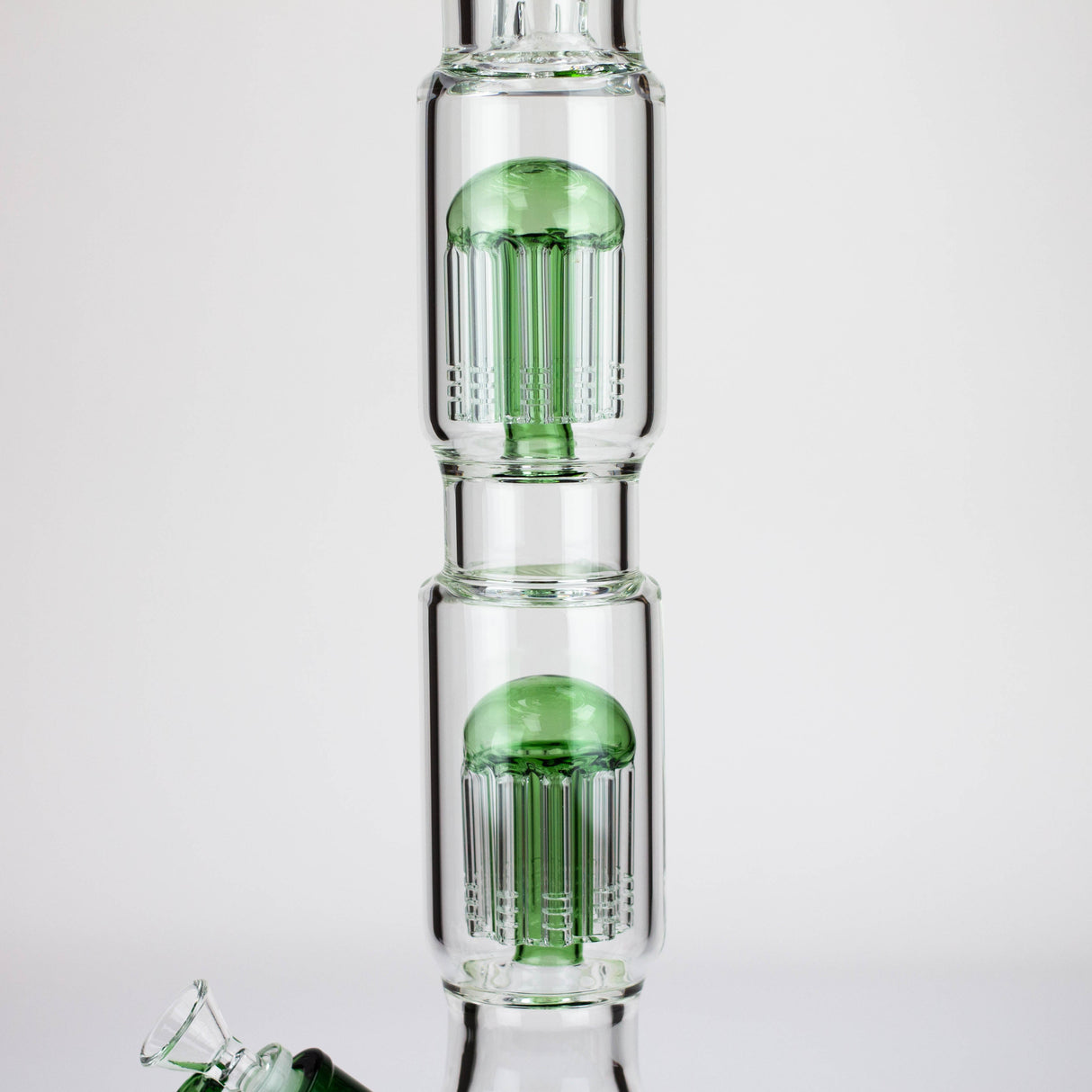 24.5" Dual 8 arms perc, with splash guard 7mm glass water bong [G11124]