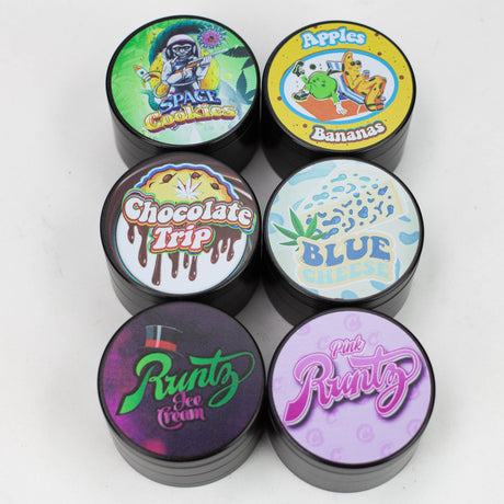 4 Parts Spice Herb Grinder Assorted Box of 6