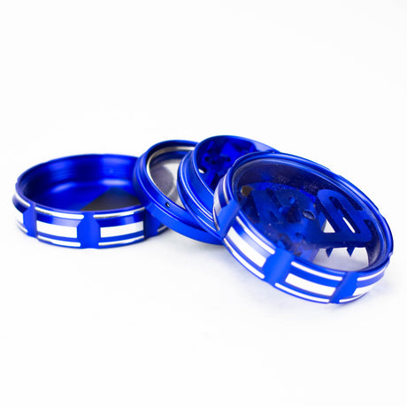 4 Parts 420 Aluminum Grinder-Blue [CNC6404-420]