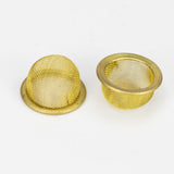 Acid Secs - Preformed with rim stainless steel bowl screens Metal Screen Acid Secs Productions Inc. Gold / 16 mm / 10 pcs