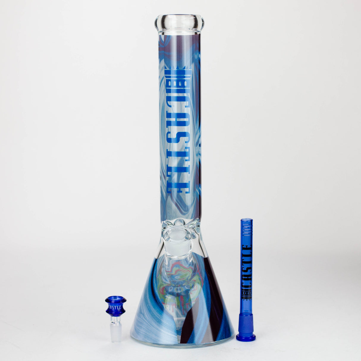 Castle Glassworks - 16" Decal Beaker Bong