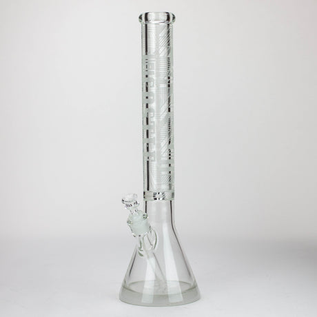 Castle Glassworks | 18" laser etched Tube Beaker Bong