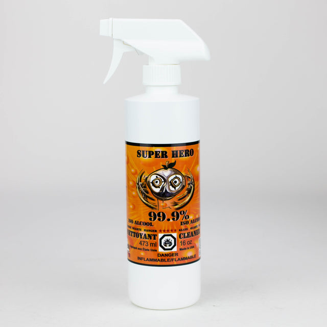 ORANGE CHRONIC | Super Hero Bong Cleaner Spray (16oz – Case of 12) Cleaner LEHIGH WHOLESALE