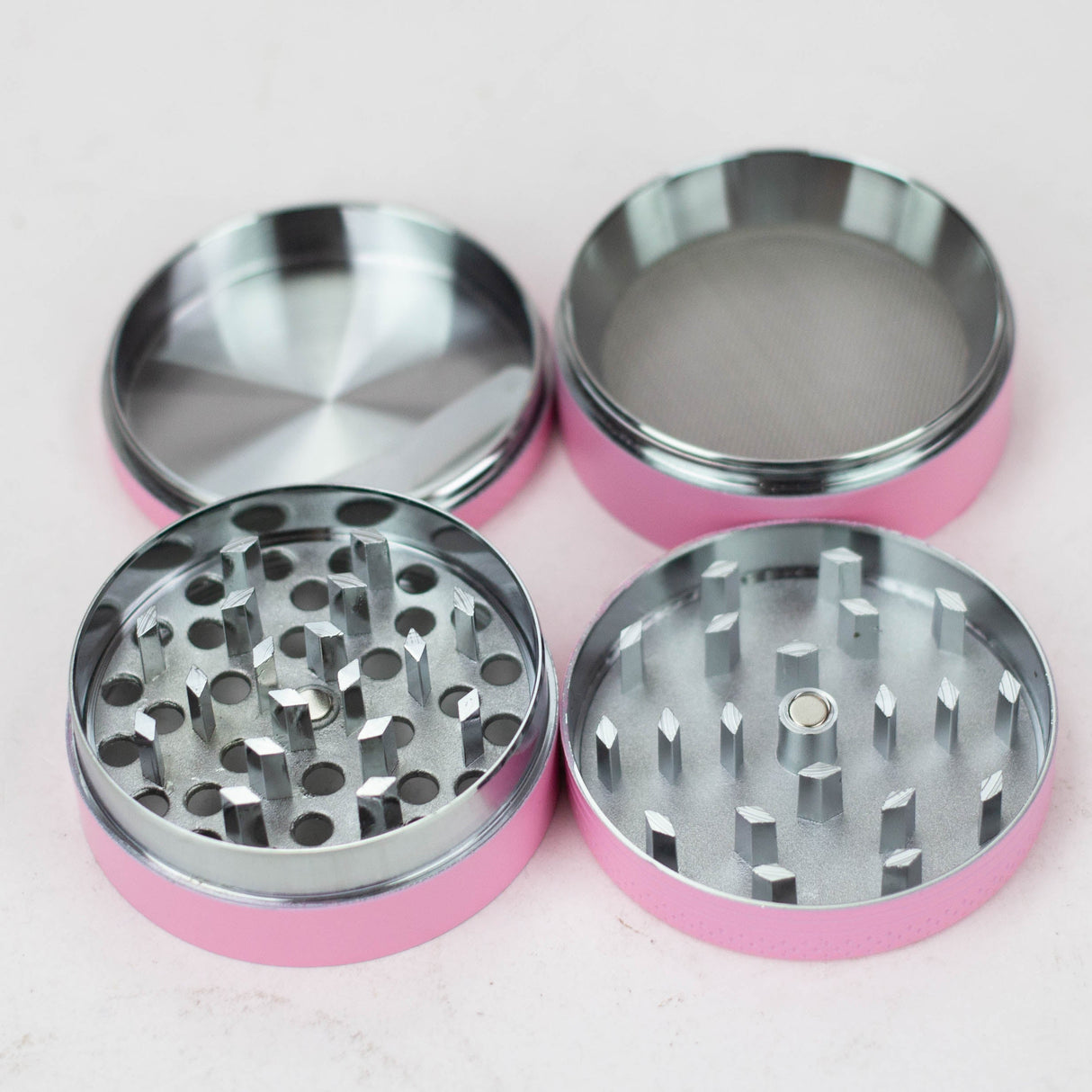 Acid Secs 4 parts 50mm Glow-in-the-Dark metal herb grinder