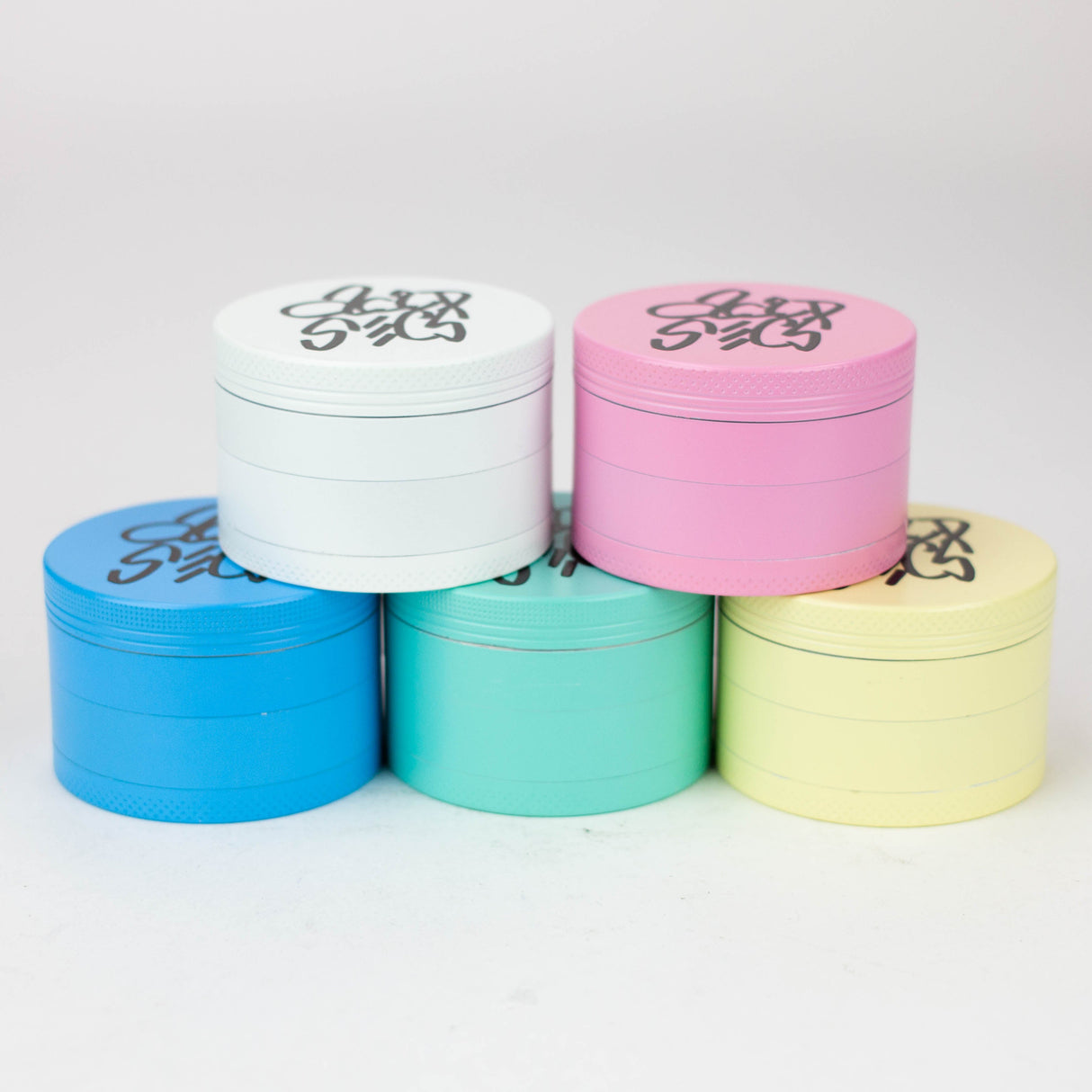 Acid Secs 63mm 4 parts Glow-in-the-Dark metal herb grinder