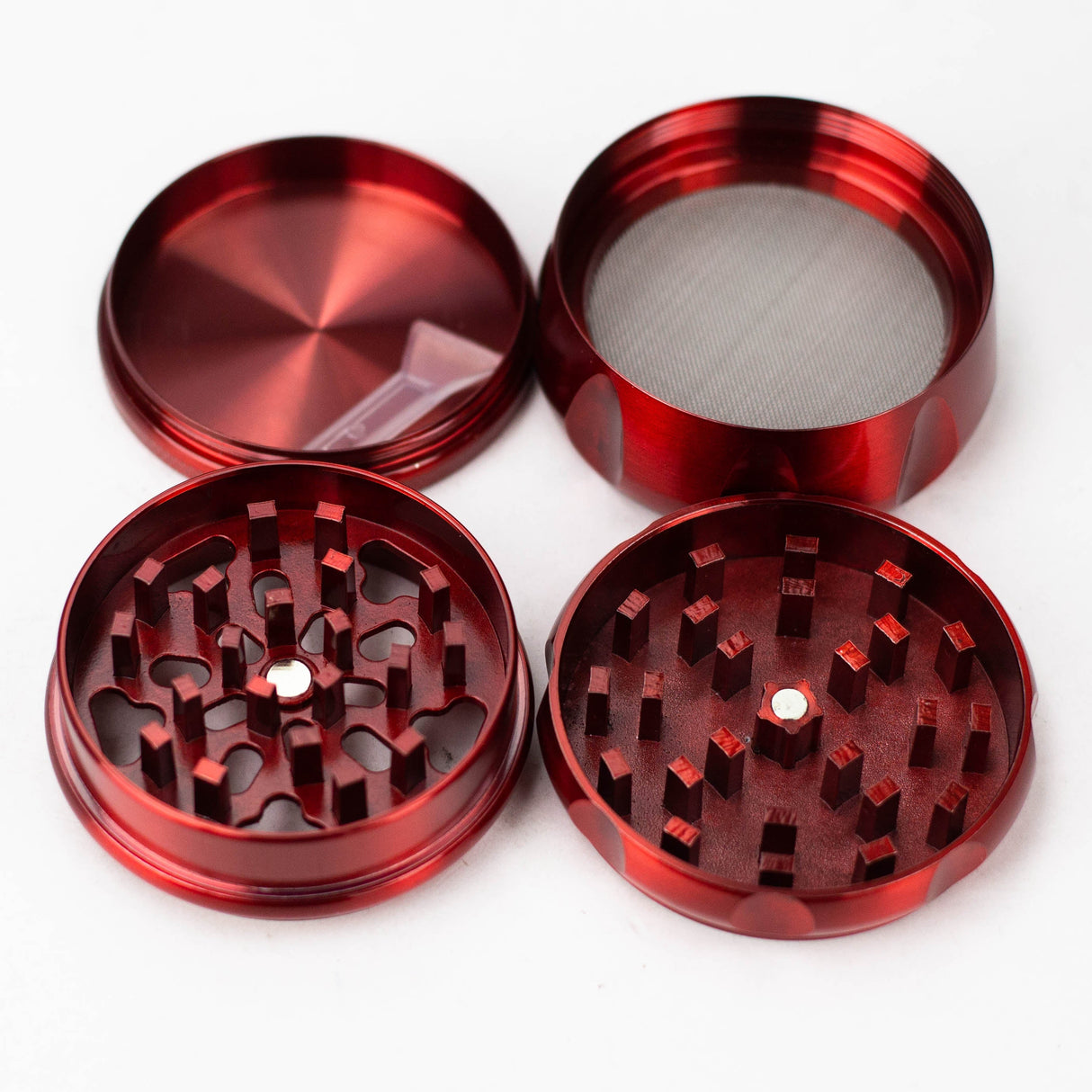 2.2" Drum Shape Canada Metal Grinder 4 Layers Box of 6 [GZ6271]