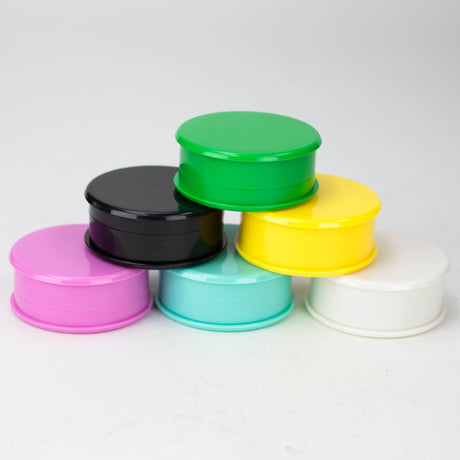 2.5" Macaron Plastic Grinder 3 Layers Box of 12 [GP020]