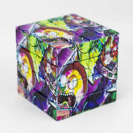 Cartoon Cube Herb Grinder - 4 Parts