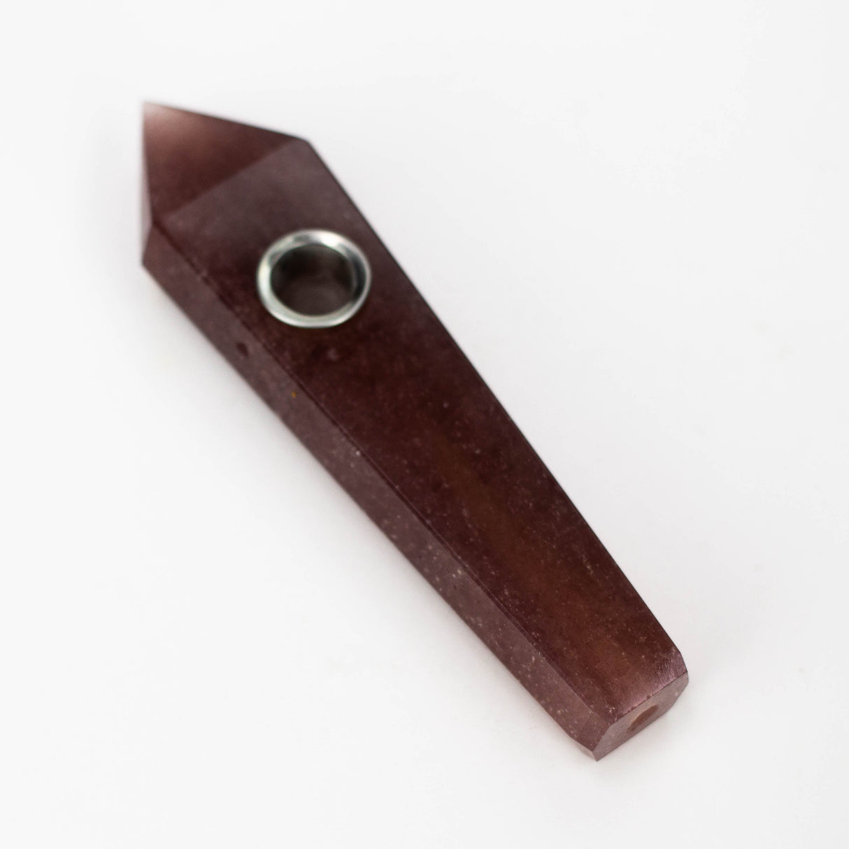 Acid Secs - Crystal Stone Smoking Pipe with choke hole Quartz · Stone Pipe Acid Secs Productions Inc. Strawberry Quartz