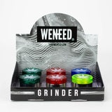 WENEED®-Plastic & Metal Body Grinder with storage 5pts 6pack