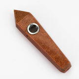 Acid Secs | Golden Stone Crystal Pipe with Choke Quartz · Stone Pipe Acid Secs Productions Inc. Red