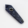 Acid Secs | Grey/Blue Feldspar Crystal Pipe with Choke Quartz · Stone Pipe Acid Secs Productions Inc.