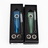 Acid Secs | Transparent Crystal Pipe with Choke Quartz · Stone Pipe Acid Secs Productions Inc.