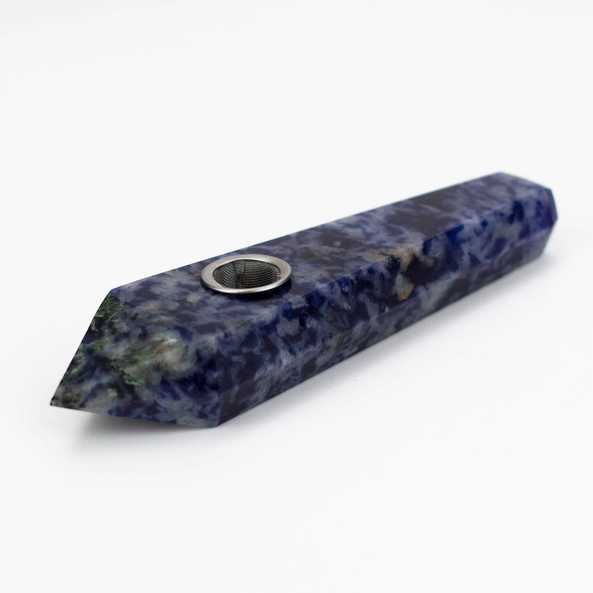 Acid Secs | Blue Dot Stone Crystal Pipe with Choke Quartz · Stone Pipe Acid Secs Productions Inc.