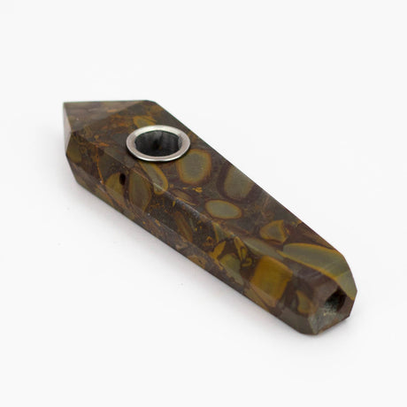 Acid Secs | Apophyllite Stone Crystal Pipe with Choke Quartz · Stone Pipe Acid Secs Productions Inc.