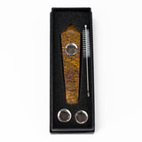 Acid Secs | Golden Jade Crystal Pipe with Choke Quartz · Stone Pipe Acid Secs Productions Inc.