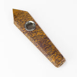 Acid Secs | Golden Jade Crystal Pipe with Choke Quartz · Stone Pipe Acid Secs Productions Inc.