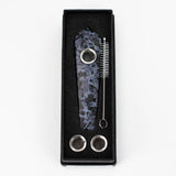 Acid Secs | Grey Camo Feldspar Crystal Pipe with Choke Quartz · Stone Pipe Acid Secs Productions Inc.