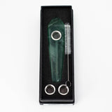 Acid Secs | Green Fluorite Crystal Pipe with Choke Quartz · Stone Pipe Acid Secs Productions Inc.