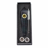 Acid Secs | Rainbow Fluorite Crystal Pipe with Choke Quartz · Stone Pipe Acid Secs Productions Inc.