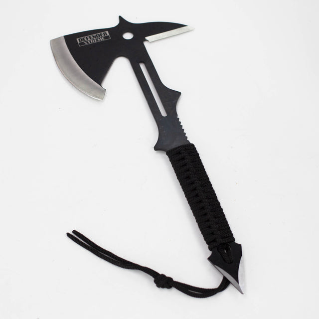 Defender-Xtream | 15" Full Tang Hunting Axe Stainless Steel Blade Nylon Handle with Sheath [6784] Sword · Machete · Axe Canadian Distributor