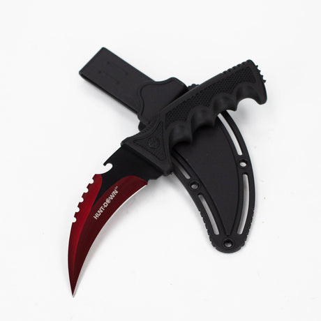 Defender-Xtreme 11" Black Hunting Knife with Sheath []1382X]
