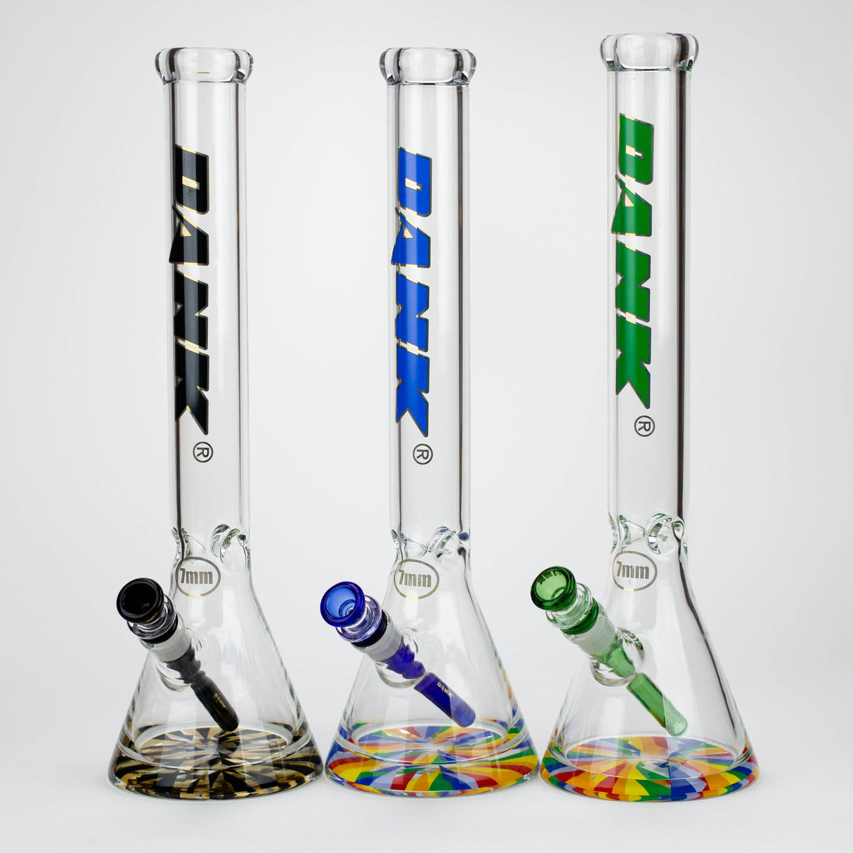 Dank | 18" 7mm Thick Beaker Bong with Thick Base