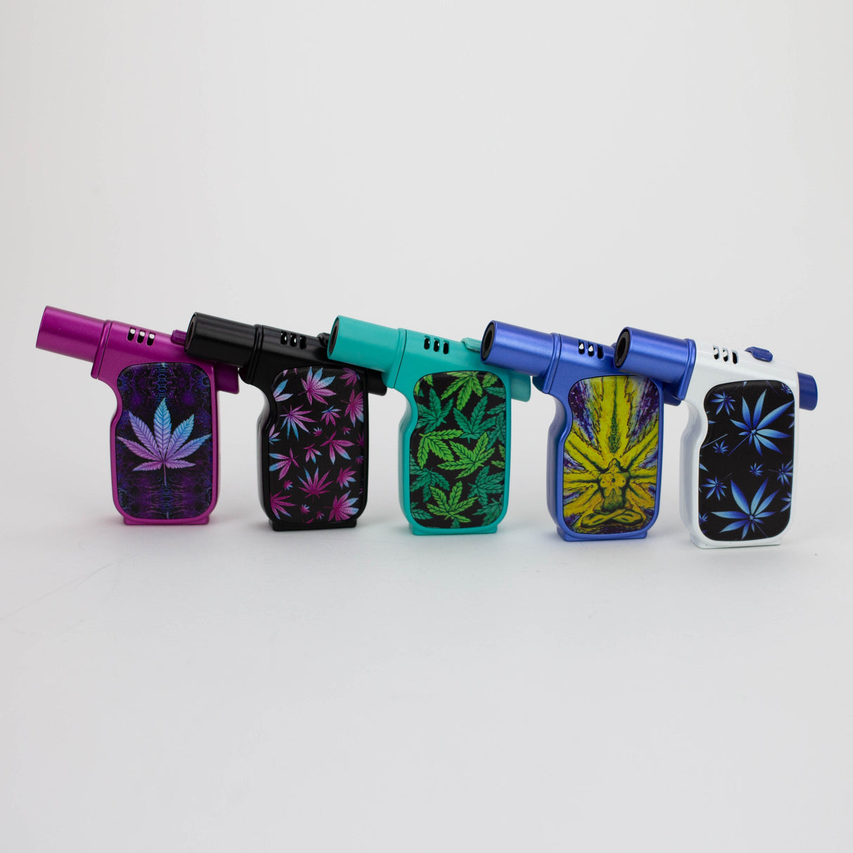 Scorch Torch | Gun Style Torch - Asssorted Leaf Designs [61650-1] - Display of 9 Torch Canadian Distributor