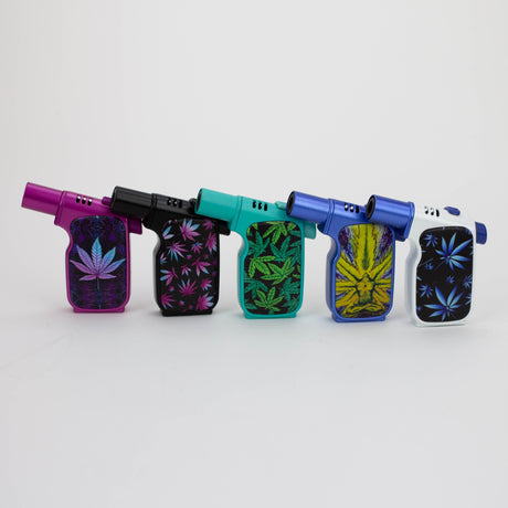Scorch Torch | Gun Style Torch - Asssorted Leaf Designs [61650-1] - Display of 9 Torch Canadian Distributor