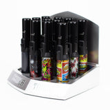 Scorch Torch | Pencil Torch 7”Asst Black/Graffiti & Leaf Designs [61664-1] - Display of 12 Torch Canadian Distributor