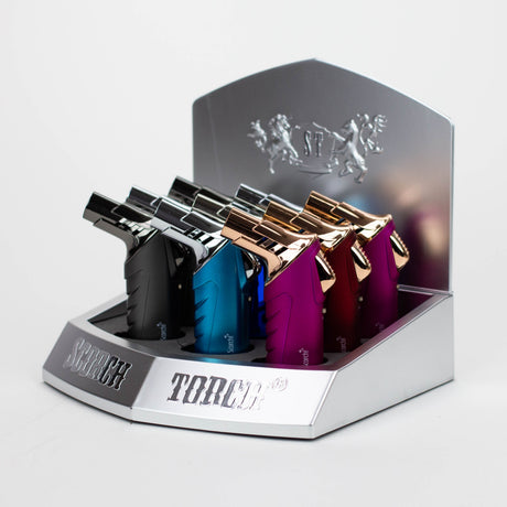Scorch Torch | 4.2" 45 Degree Easy Hand Held Dual Torch -Assorted Colors [61564-1] Torch Canadian Distributor