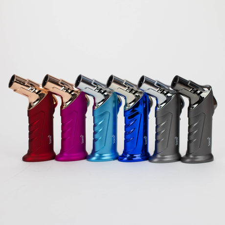 Scorch Torch | 4.2" 45 Degree Easy Hand Held Dual Torch -Assorted Colors [61564-1] Torch Canadian Distributor