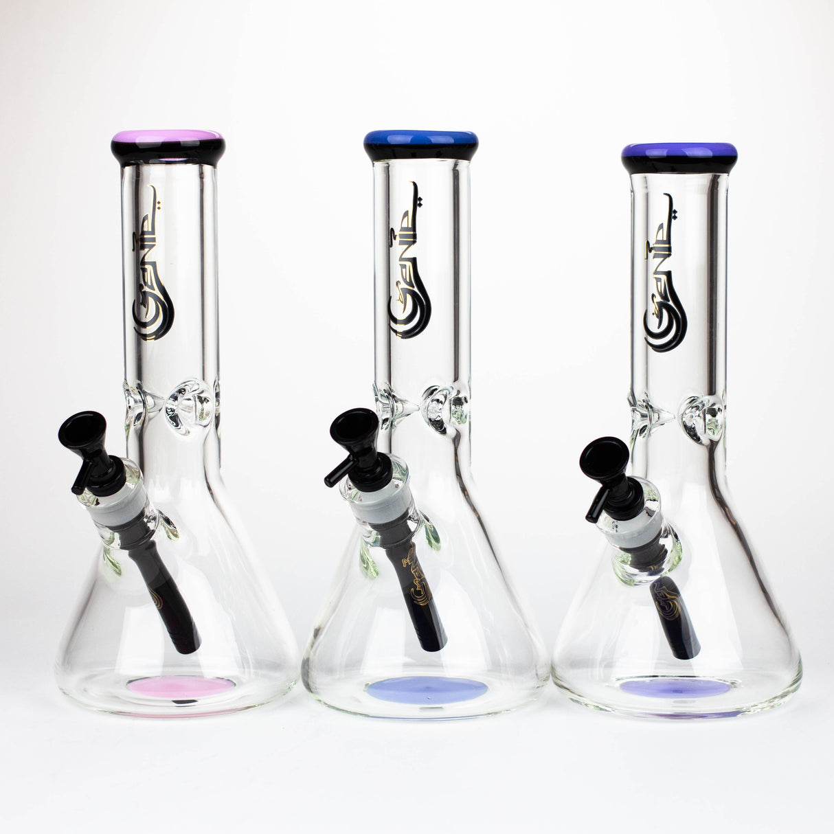 Genie | 12" Classic beaker 9 mm glass water bong [BK001]