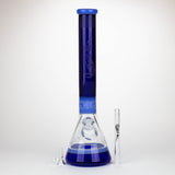 Genie | 17" sandblasted artwork tube 7 mm glass water bong [GB21006]