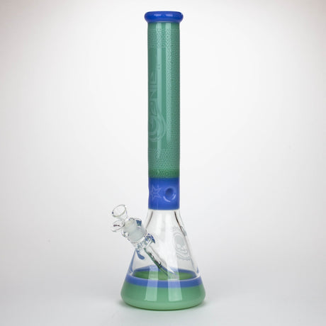 Genie | 17" sandblasted artwork tube 7 mm glass water bong [GB21006]