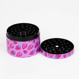 2.5" Metal Grinder 4 Layers with Fruit Design Box of 12 [GZ303]