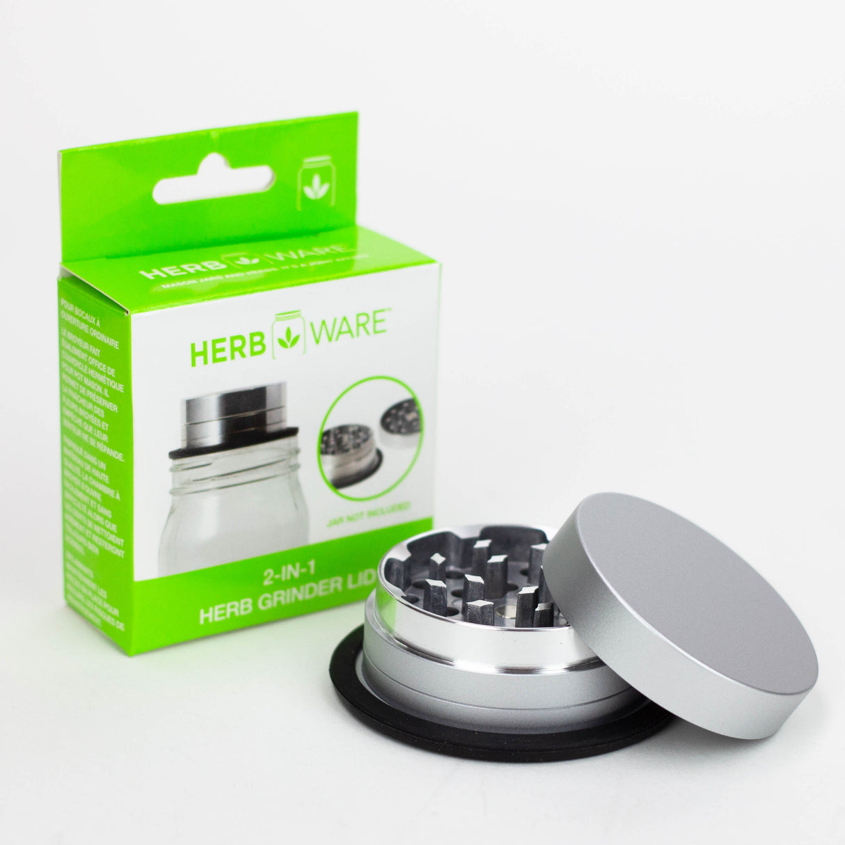 HERBWARE | Mason Jar 2-IN-1 Herb Grinder