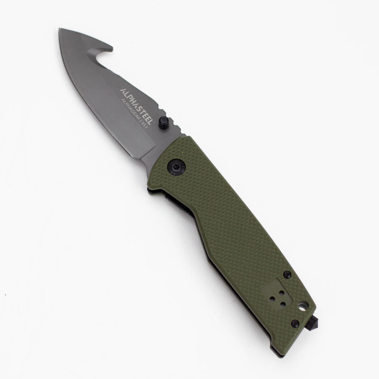 ALPHASTEEL | Hunting Knife - GREEN FOLD